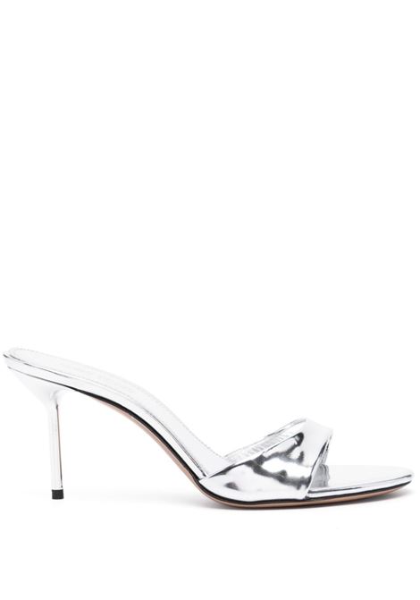 Silver Lidia 70mm mules - PARIS TEXAS women